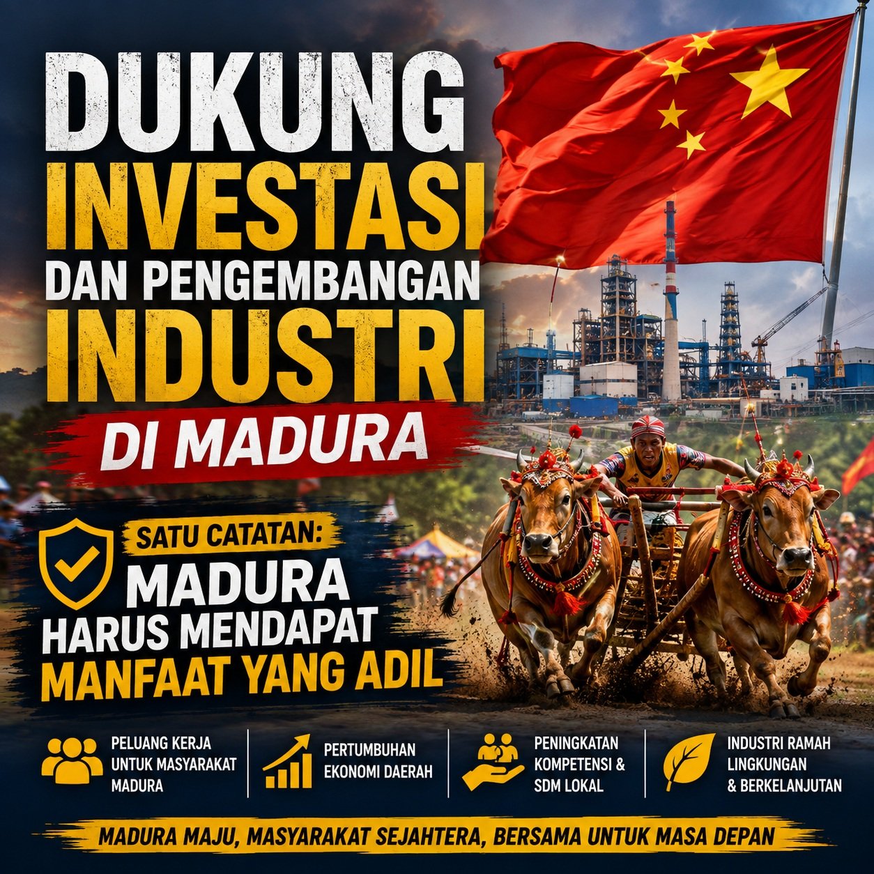Dukung Investasi dan Pengembangan Industri di Madura, dengan Satu Catatan: Madura Harus Mendapat Manfaat yang Adil!